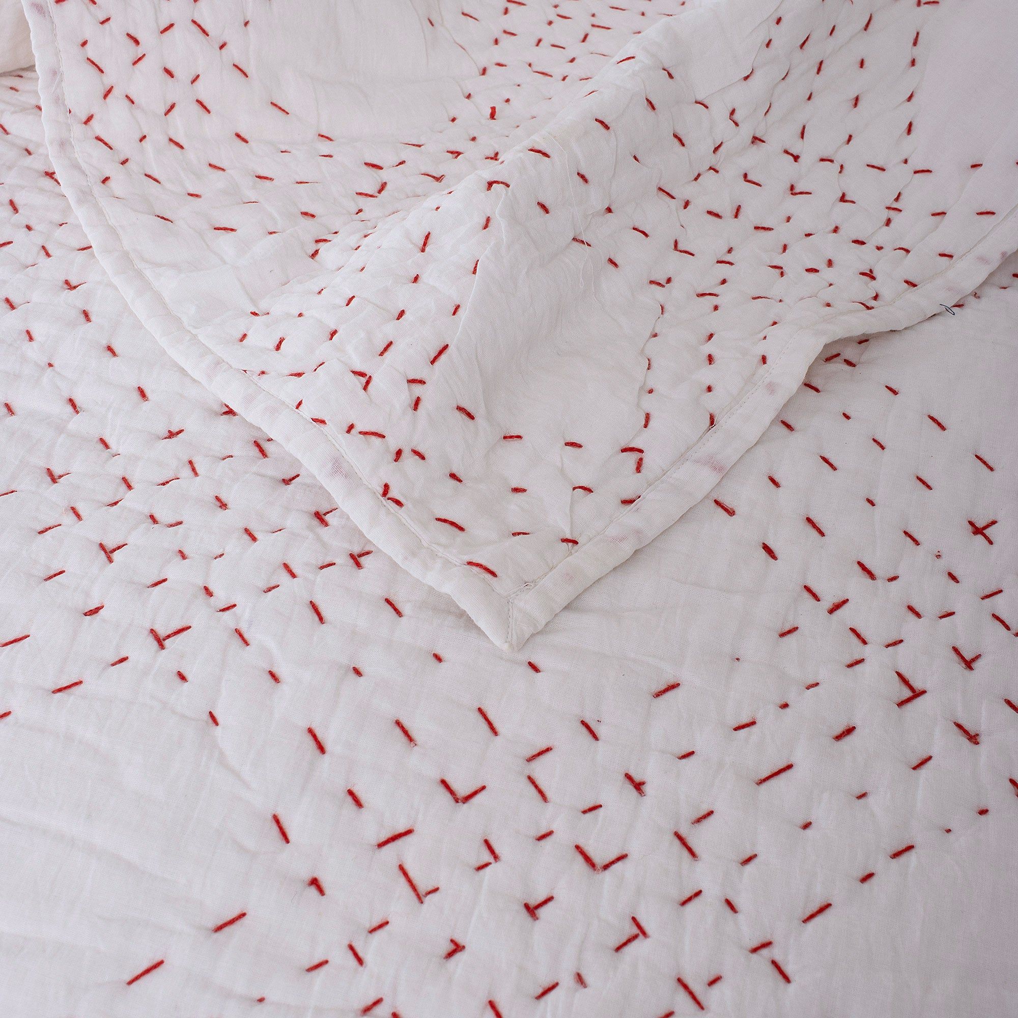 Solid Kantha Handmade Quilt For Winter